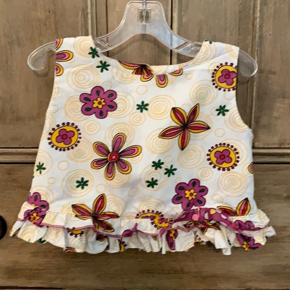 4/$20 Jelly the pug floral crop top